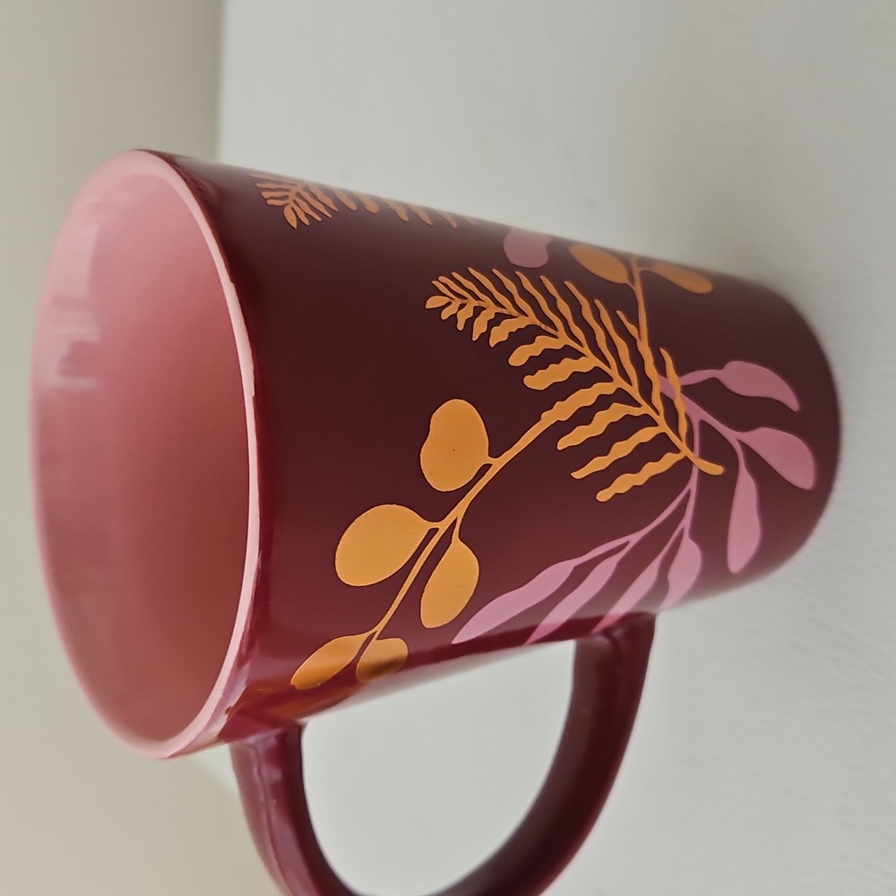 David’s Tea Burgundy Wine Foliage The Perfect Mug